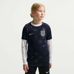 Nike 2026-27 USMNT Youth Stadium Away Soccer Jersey Dark Obsidian/Pure Platinum
