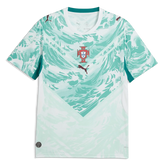 Puma 2026-27 Portugal Men's Stadium Away Soccer Jersey Puma White-Green Lagoon