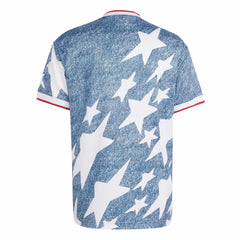 Adidas USA Men's Denim Graphic Jersey White / Dark Blue