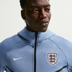 Nike 2026-27 England Men's Full-Zip Tech Fleece Hoodie Work Blue/White