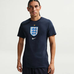 Nike 2026-27 England Men's Crest Tee Obsidian
