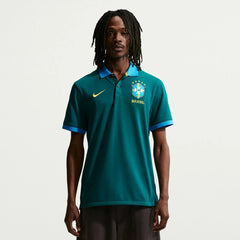 Nike 2026-27 Brazil Men's The Polo 2.0 Geode Teal/LT Photo Blue/Midwest Gold