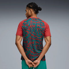 Puma 2026-27 Portugal Men's Pre-Match Soccer Jersey Club Red-Green Lagoon