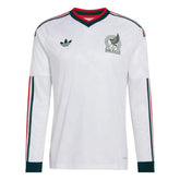 Adidas 2026 Mexico Men's Authentic Away Long-Sleeve Soccer Jersey White
