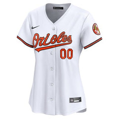 Women's Baltimore Orioles White Home Limited Custom Jersey