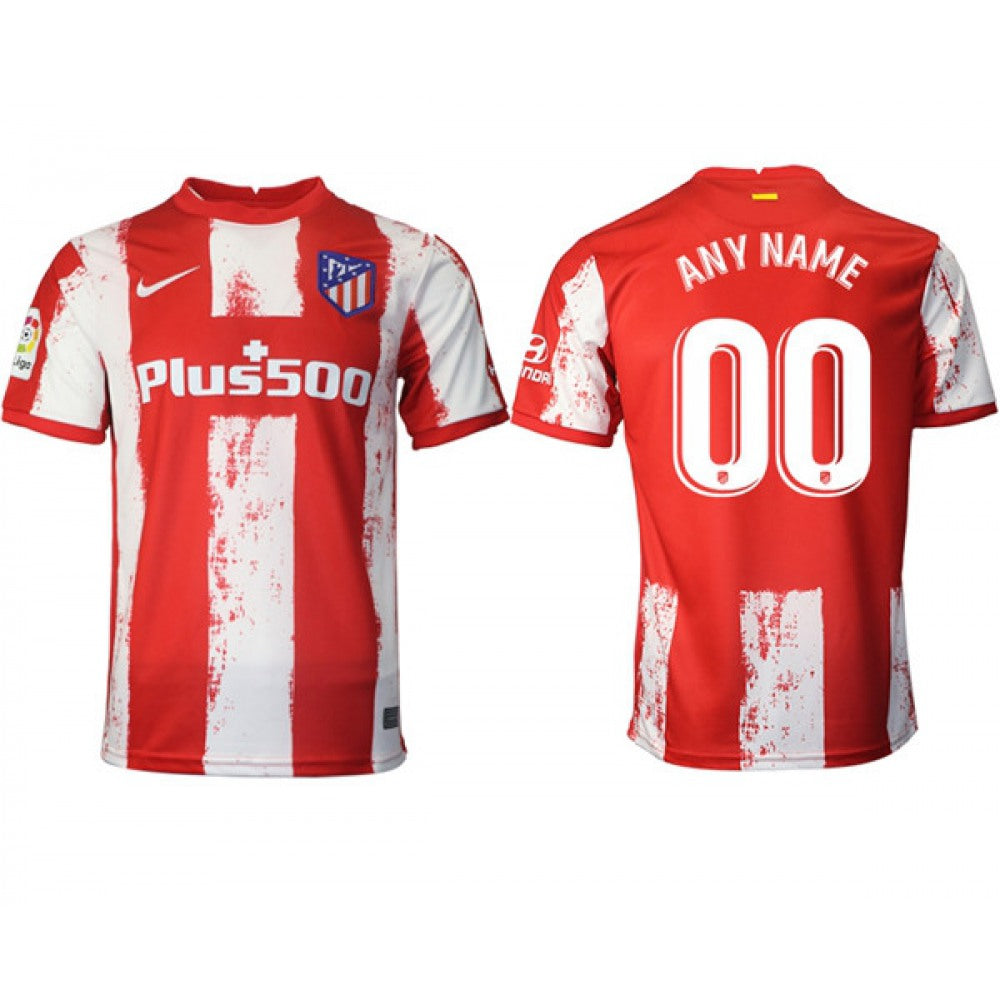 Men's Athletic De Madrid Custom 2021/22 Home Soccer Jersey