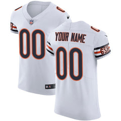 Men's Chicago Bears White Vapor Untouchable Custom Elite NFL Stitched Jersey