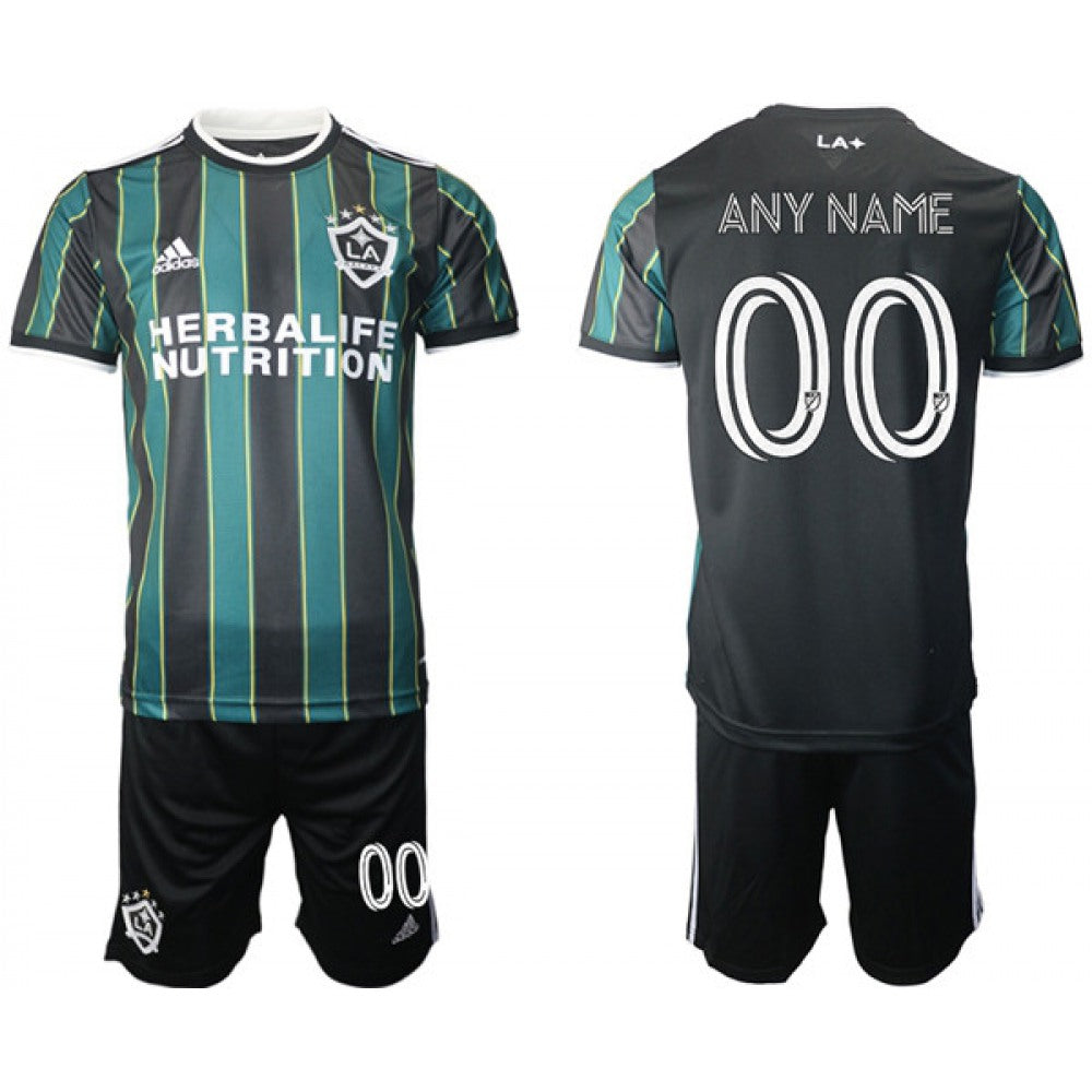 Men's Custom LA Galaxy Black Soccer Jersey