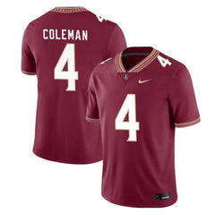 Men's Florida State Seminoles ACTIVE PLAYER Custom Garnet Stitched Jersey