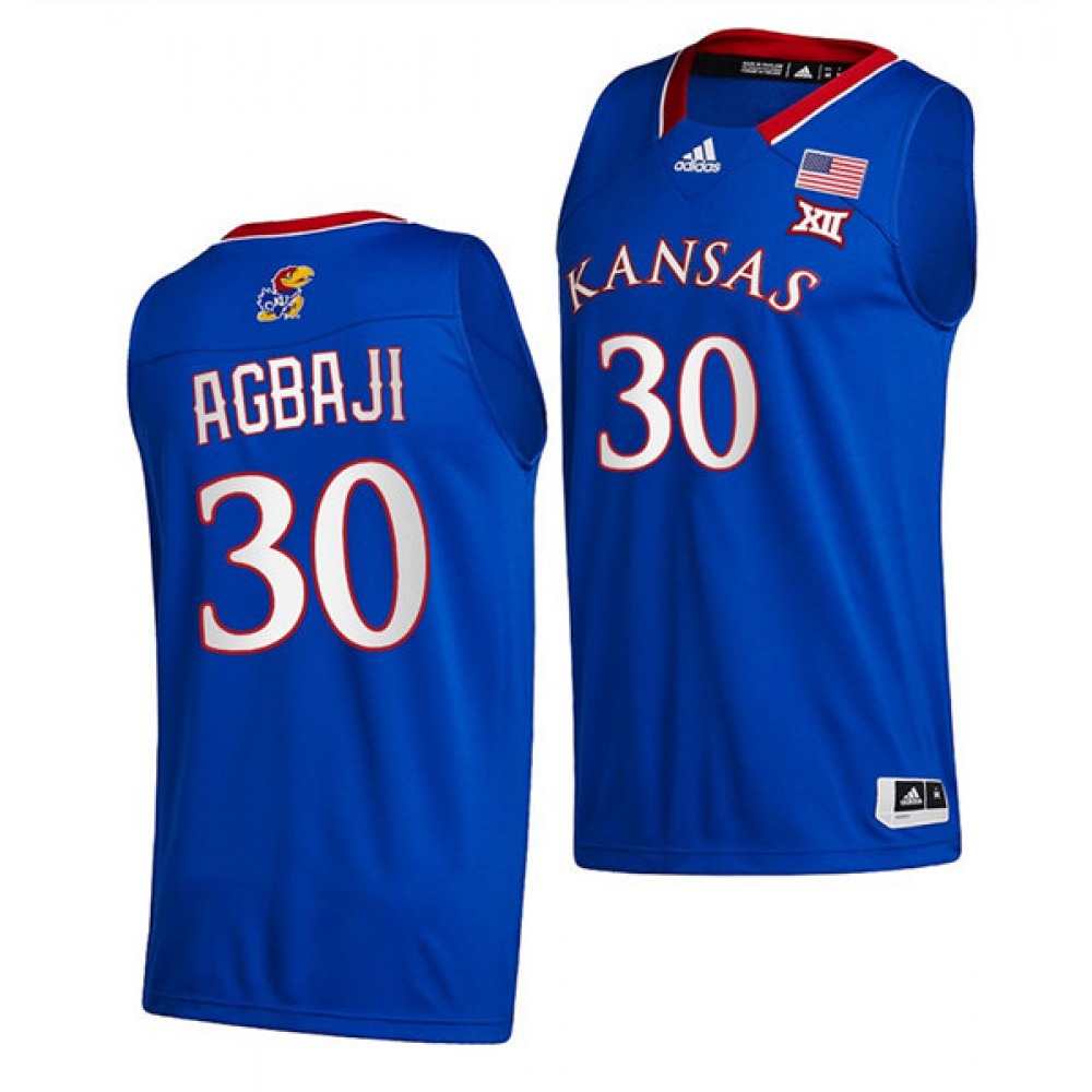 Men's Kansas Jayhawks Custom Royal Stitched Basketball Jersey