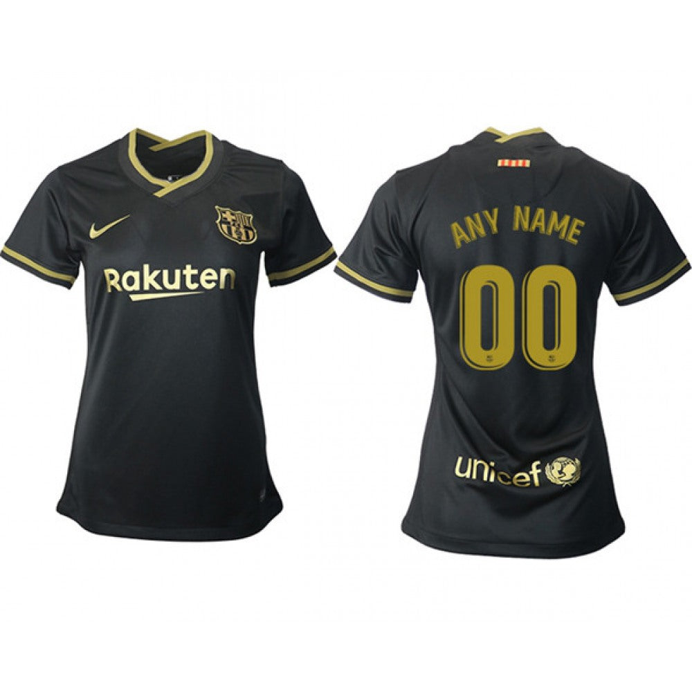 Women's Barcelona Personalized Away Soccer Club Jersey