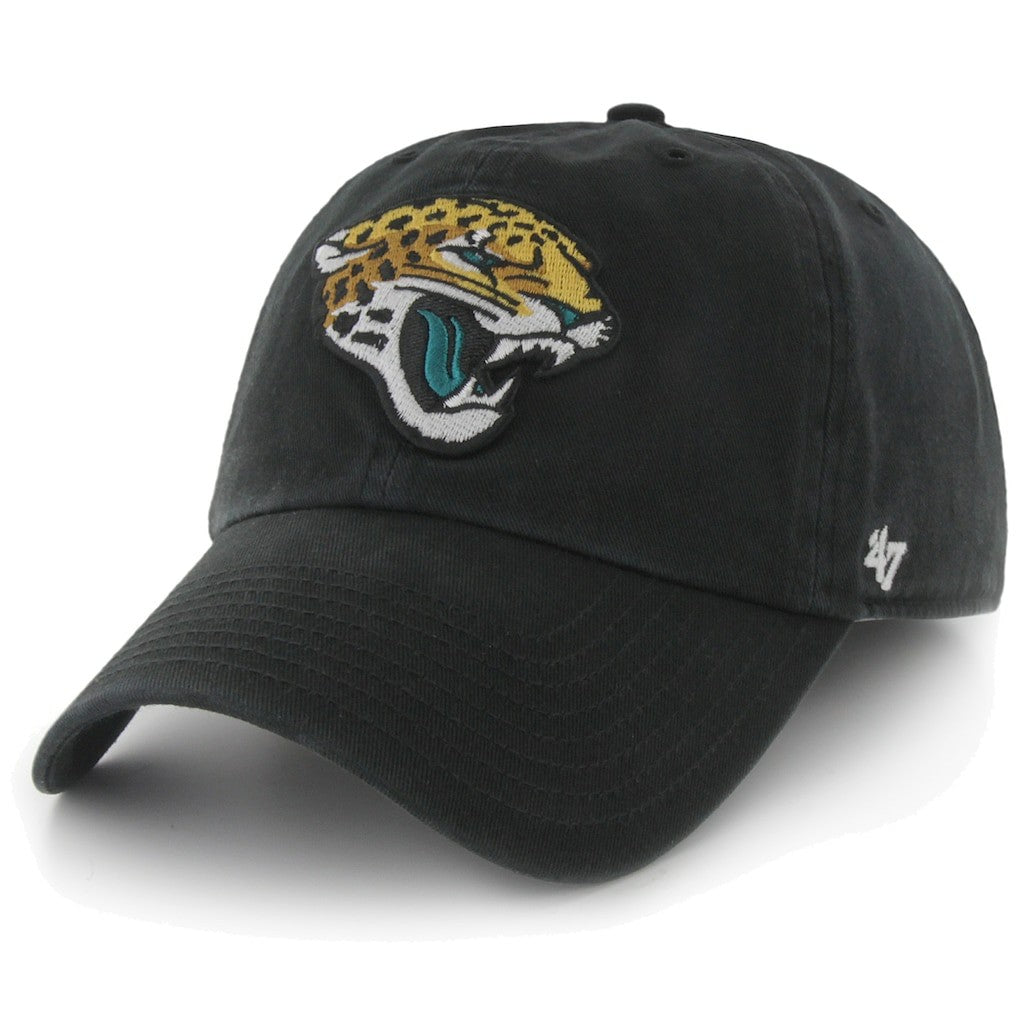 47 Brand Jacksonville Jaguars New Logo Clean-Up Adjustable Slouch Hat Black