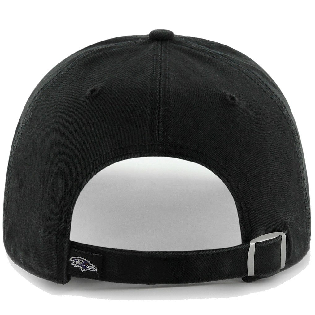 47 Brand Baltimore Ravens Clean Up Adjustable Hat Black