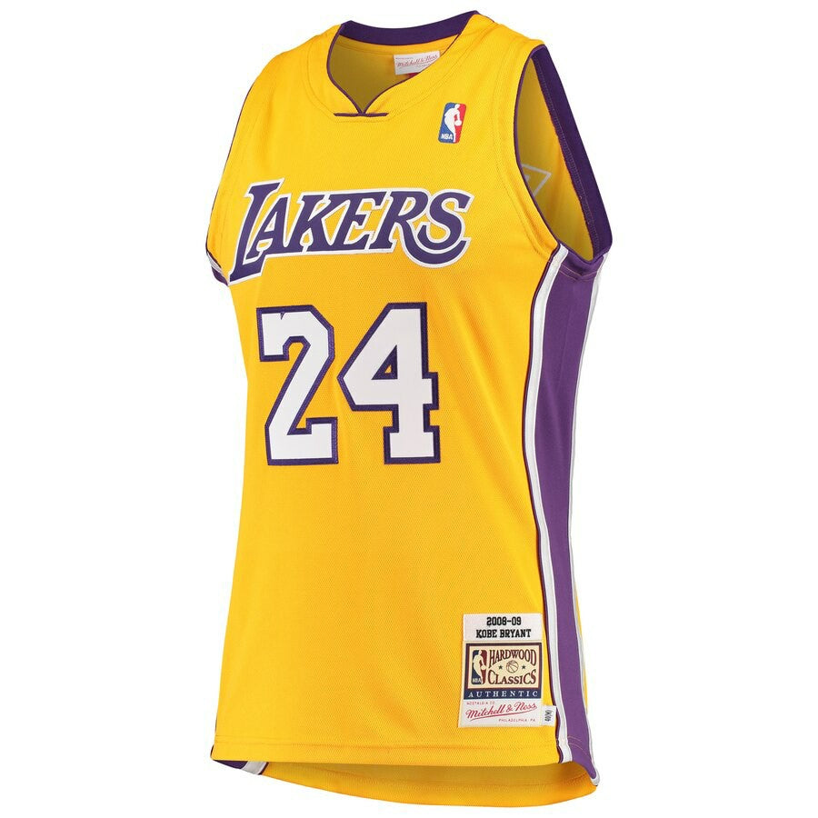 Kobe Bryant Hardwood Classics 2008-09 Authentic Jersey Gold Mens