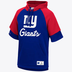 New York Giants Short Sleeve Fleece Hoodie