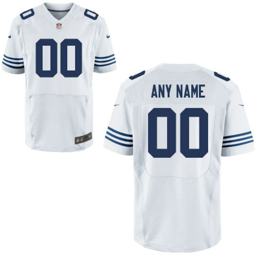 Indianapolis Colts Custom Alternate Elite Jersey White