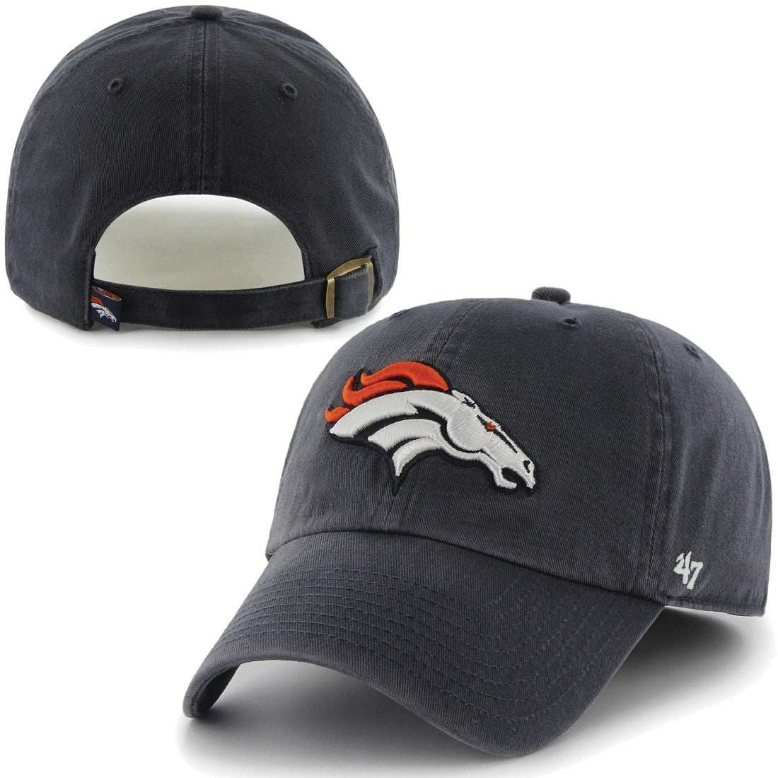 Denver Broncos '47 Brand Cleanup Adjustable Hat Navy Blue