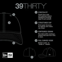 New Era Chicago White Sox MLB Team Classic 39THIRTY Flex Hat - Black Hats