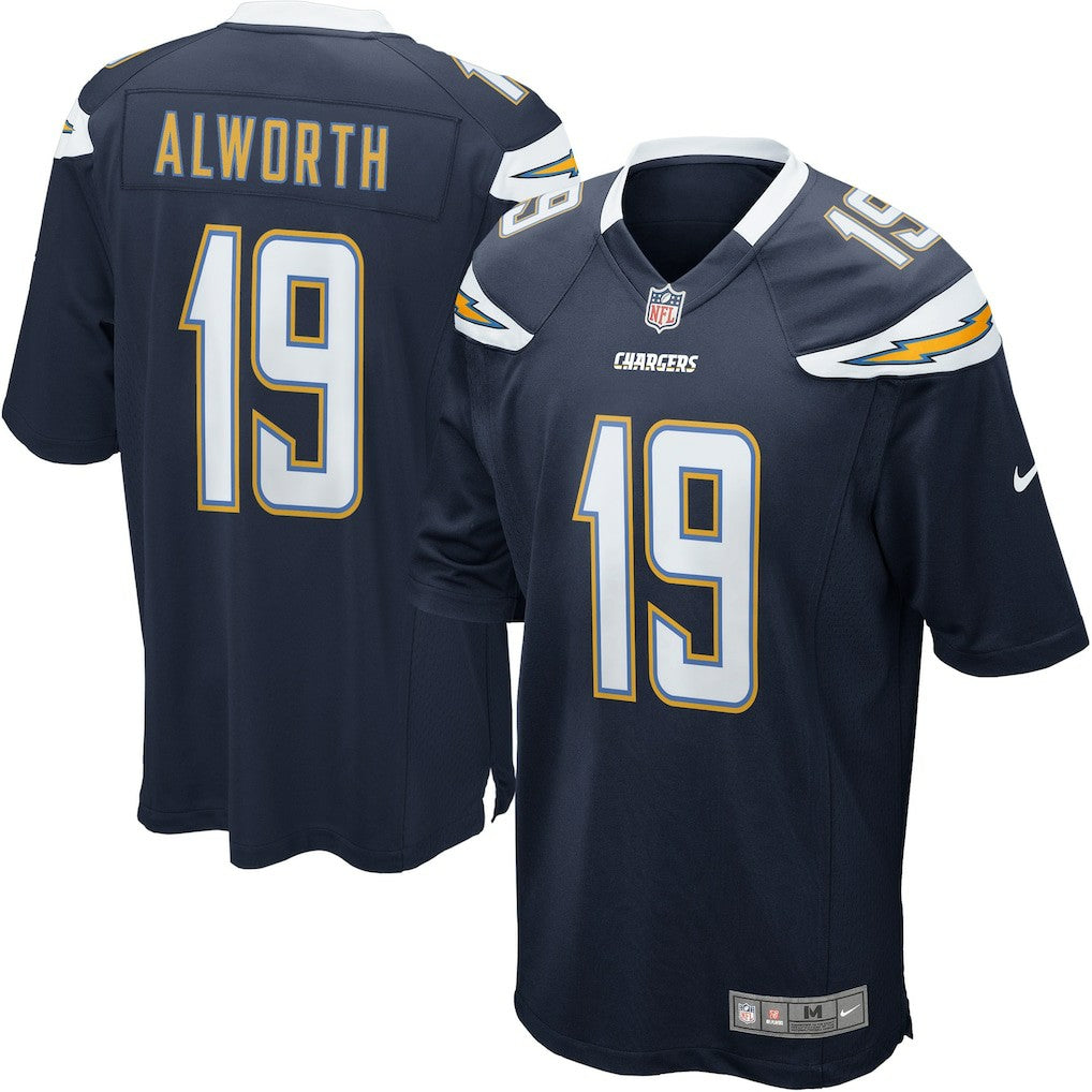 San Diego Chargers Lance Alworth Gridiron Classics Retired Player Game Jersey Navy