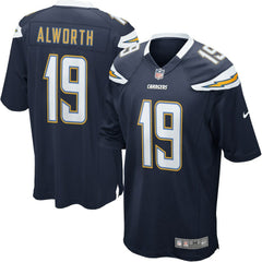 San Diego Chargers Lance Alworth Gridiron Classics Retired Player Game Jersey Navy