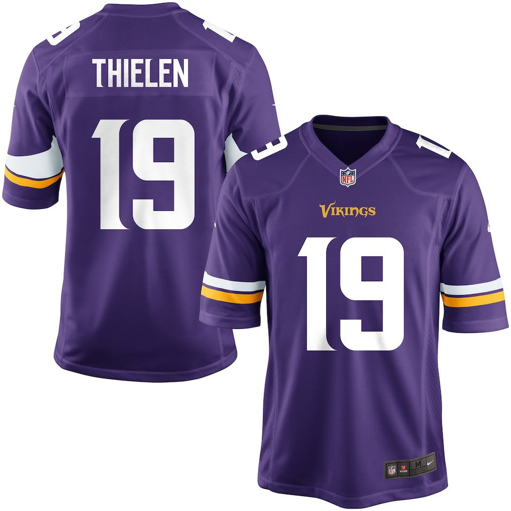 NFL Youth Minnesota Vikings Adam Thielen Team Color Game Jersey
