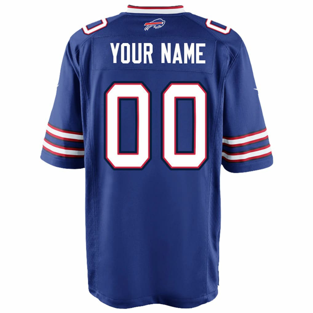 Buffalo Bills Youth Custom Game Jersey Royal