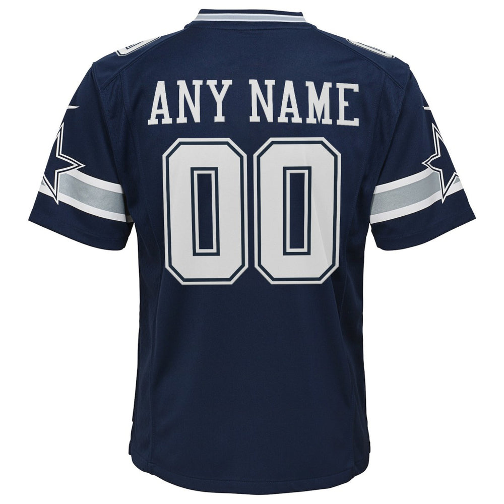 Dallas Cowboys Youth Custom Game Jersey Navy