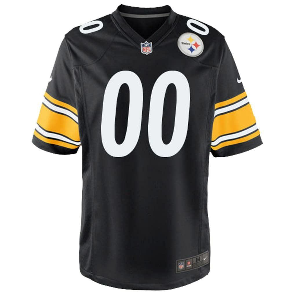 Pittsburgh Steelers Youth Custom Game Jersey Black