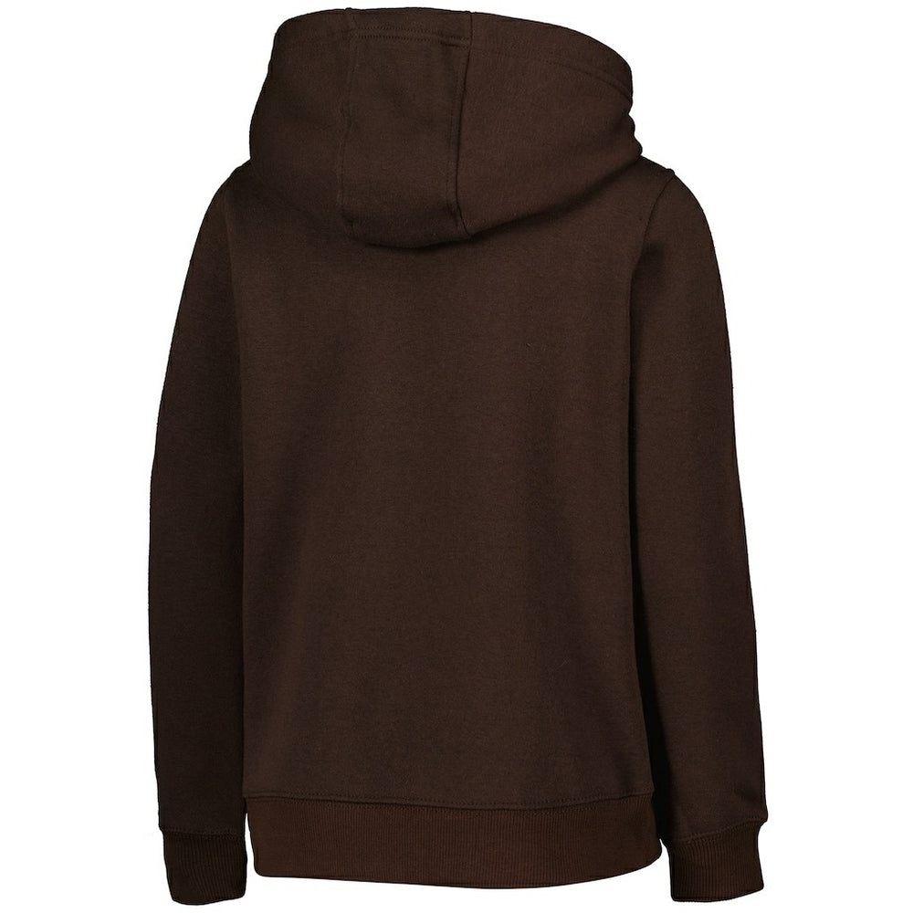 Cleveland Browns Youth Team Logo Pullover Hoodie Brown