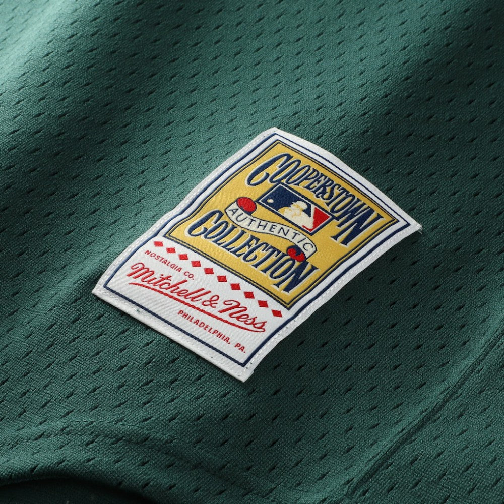 Rickey Henderson Athletics Mitchell & Ness Authentic Batting Practice Jersey - Green Jerseys