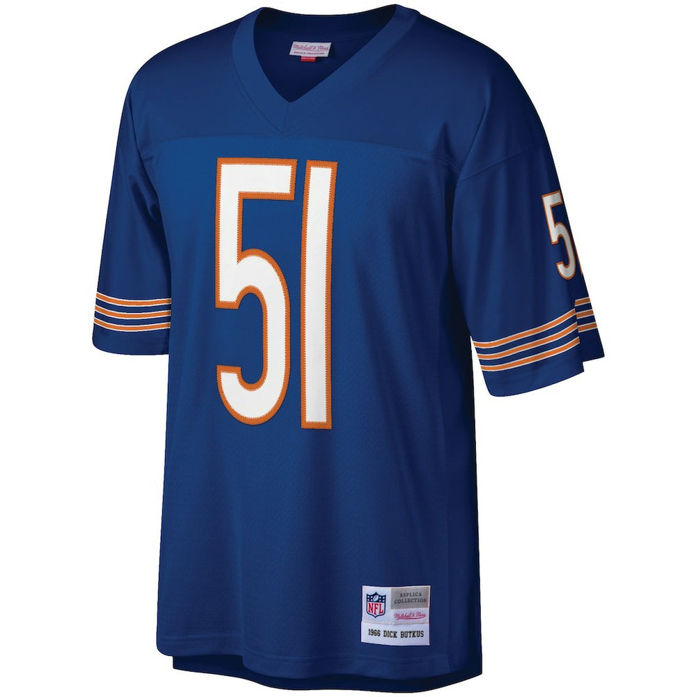 Dick Butkus Chicago Bears Retired Player Legacy Replica Jersey Navy