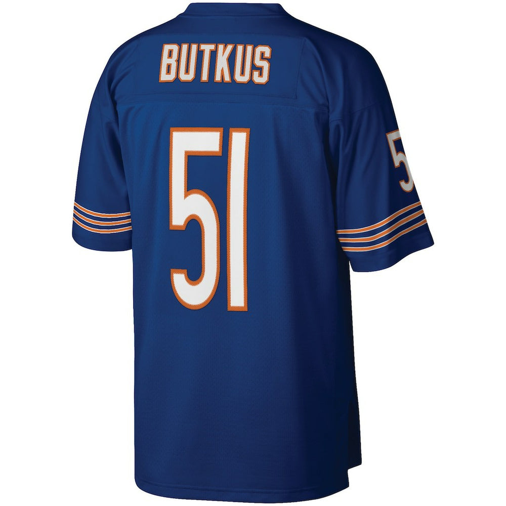 Dick Butkus Chicago Bears Retired Player Legacy Replica Jersey Navy