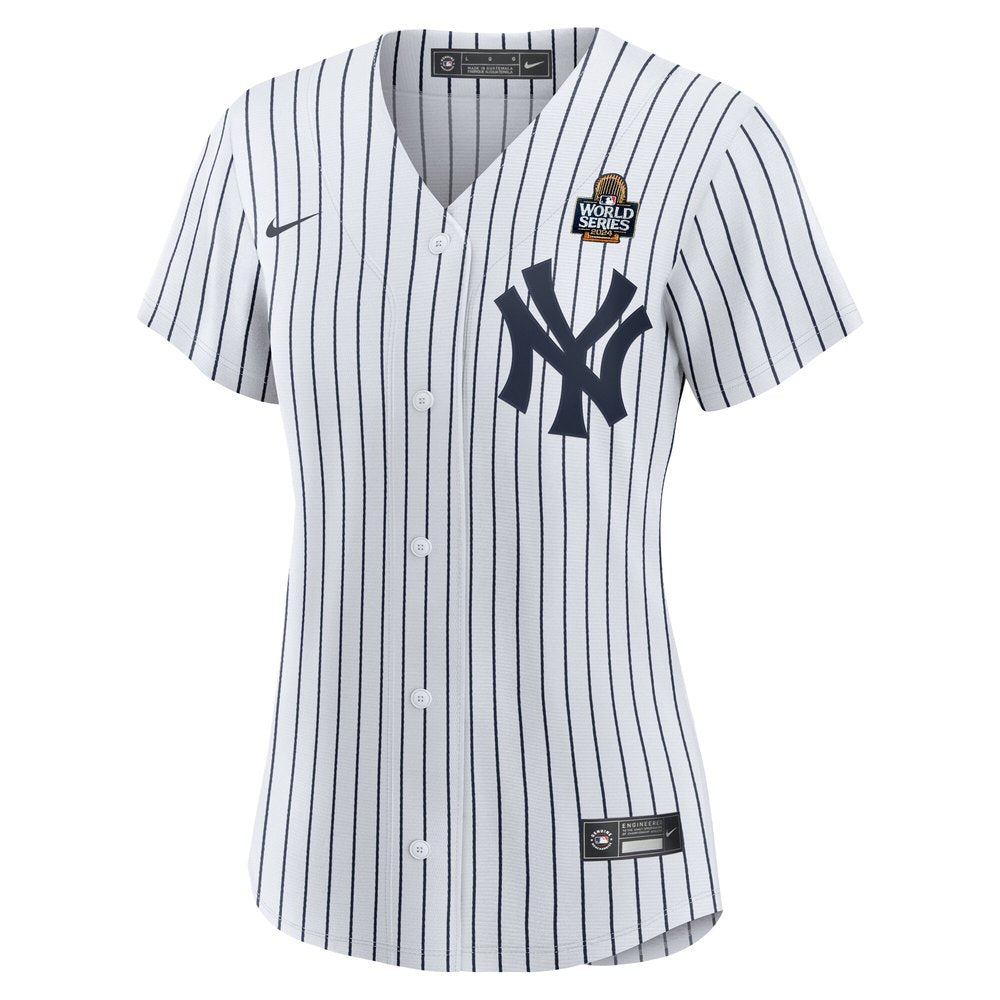 Women's New York Yankees White 2024 World Series Home Replica Custom Jersey