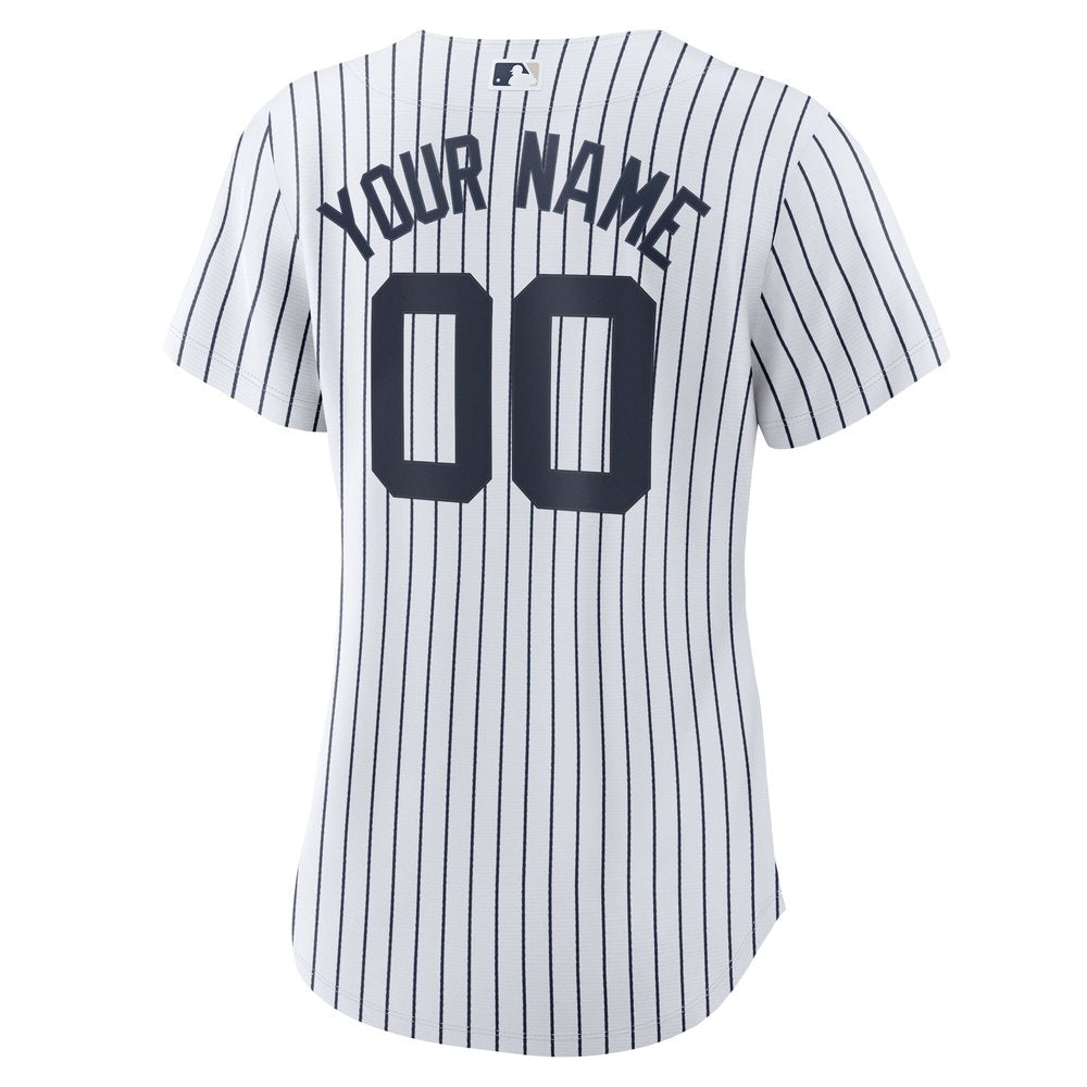 Women's New York Yankees White 2024 World Series Home Replica Custom Jersey
