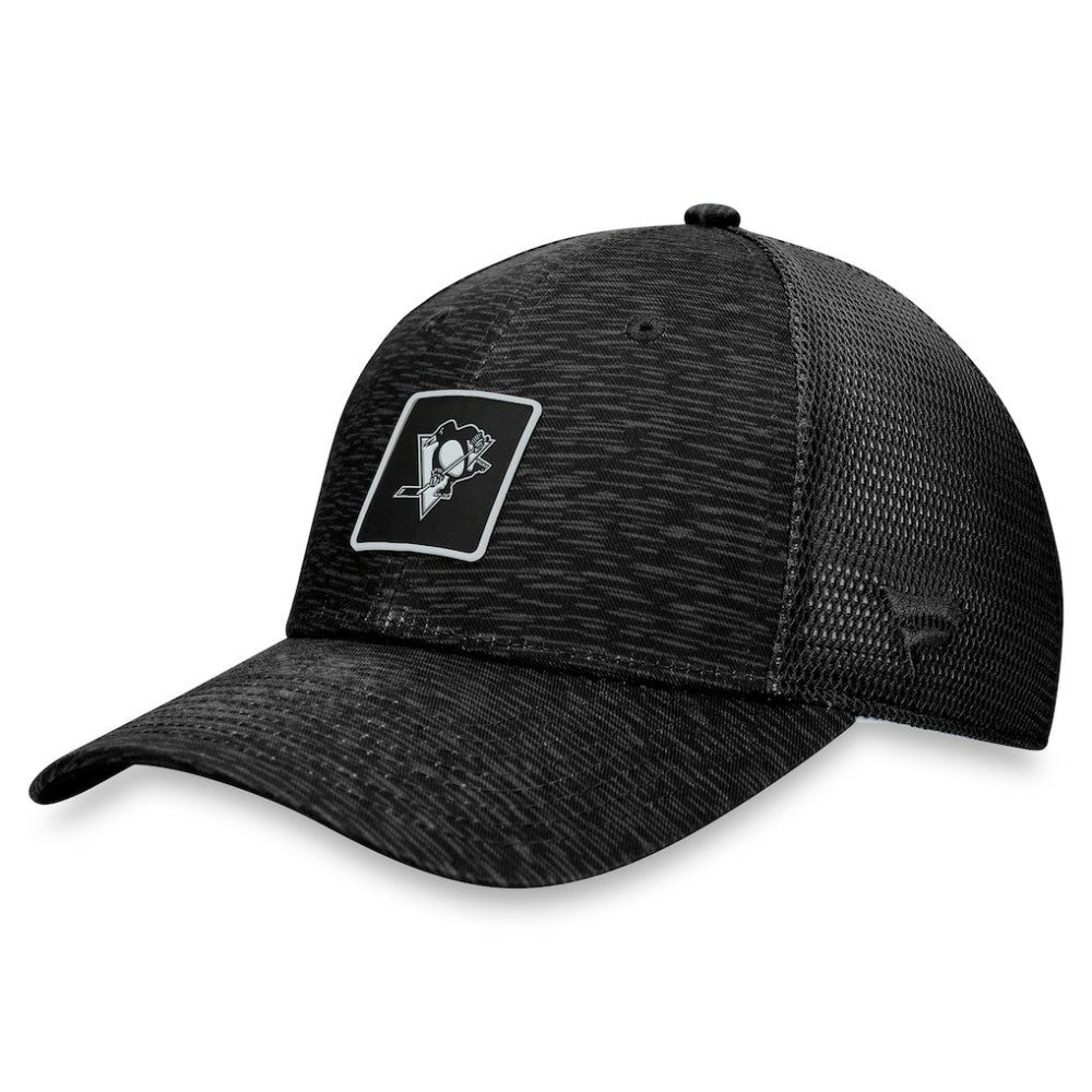 NHL Pittsburgh Penguins Fanatics Women's Authentic Pro Road Trucker Adjustable Hat – Black