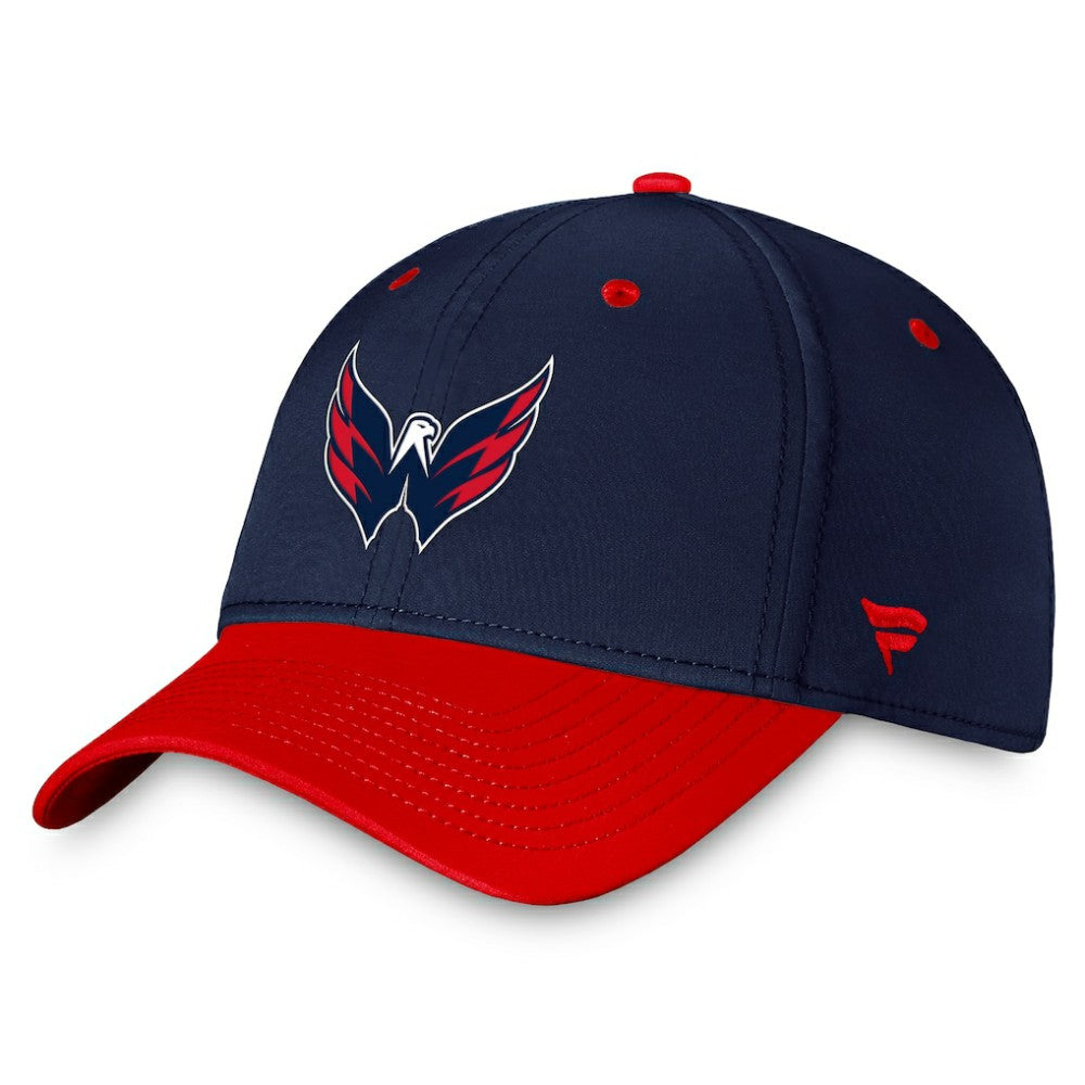 NHL Washington Capitals Fanatics Authentic Pro Rink Two-Tone Flex Hat – Navy/Red