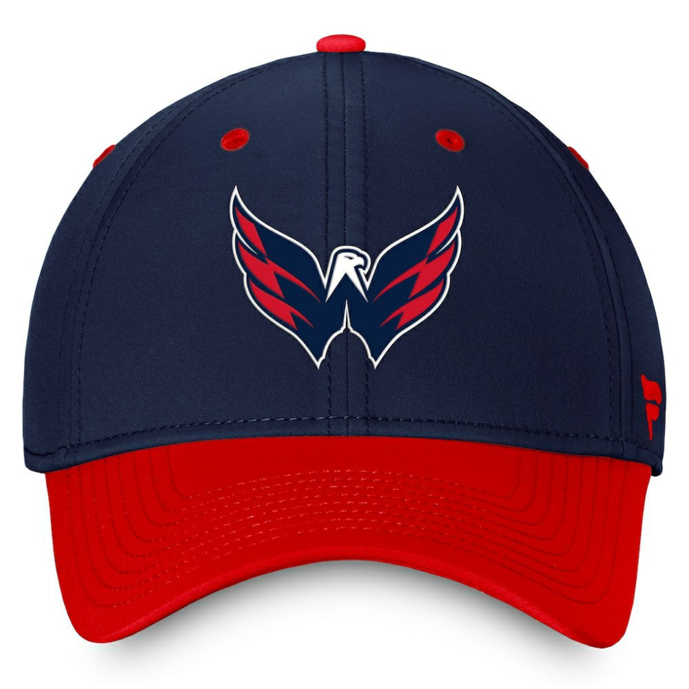 NHL Washington Capitals Fanatics Authentic Pro Rink Two-Tone Flex Hat – Navy/Red