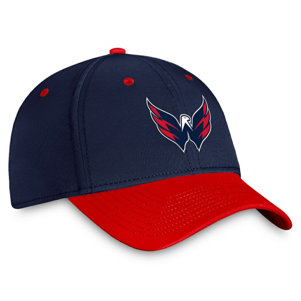 NHL Washington Capitals Fanatics Authentic Pro Rink Two-Tone Flex Hat – Navy/Red