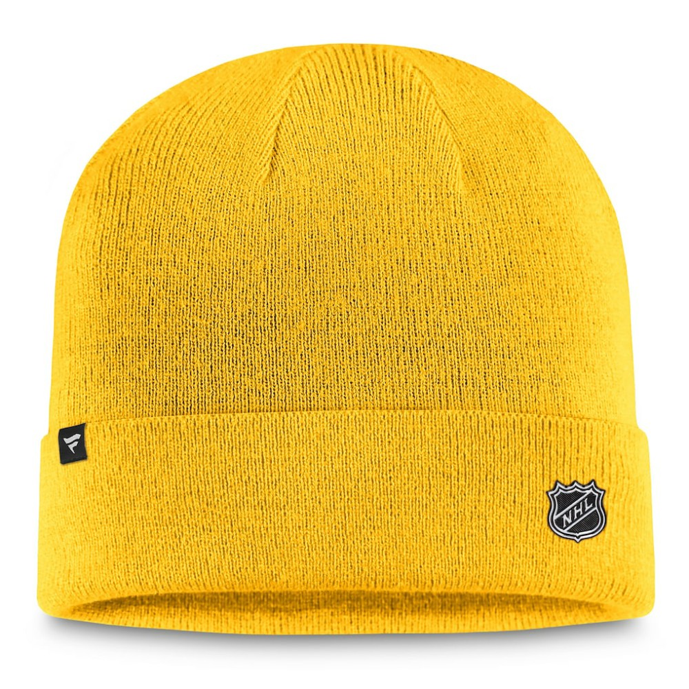 NHL Nashville Predators Fanatics Authentic Pro Cuffed Knit Hat – Gold