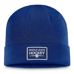 NHL Toronto Maple Leafs Fanatics Authentic Pro Cuffed Knit Hat – Blue