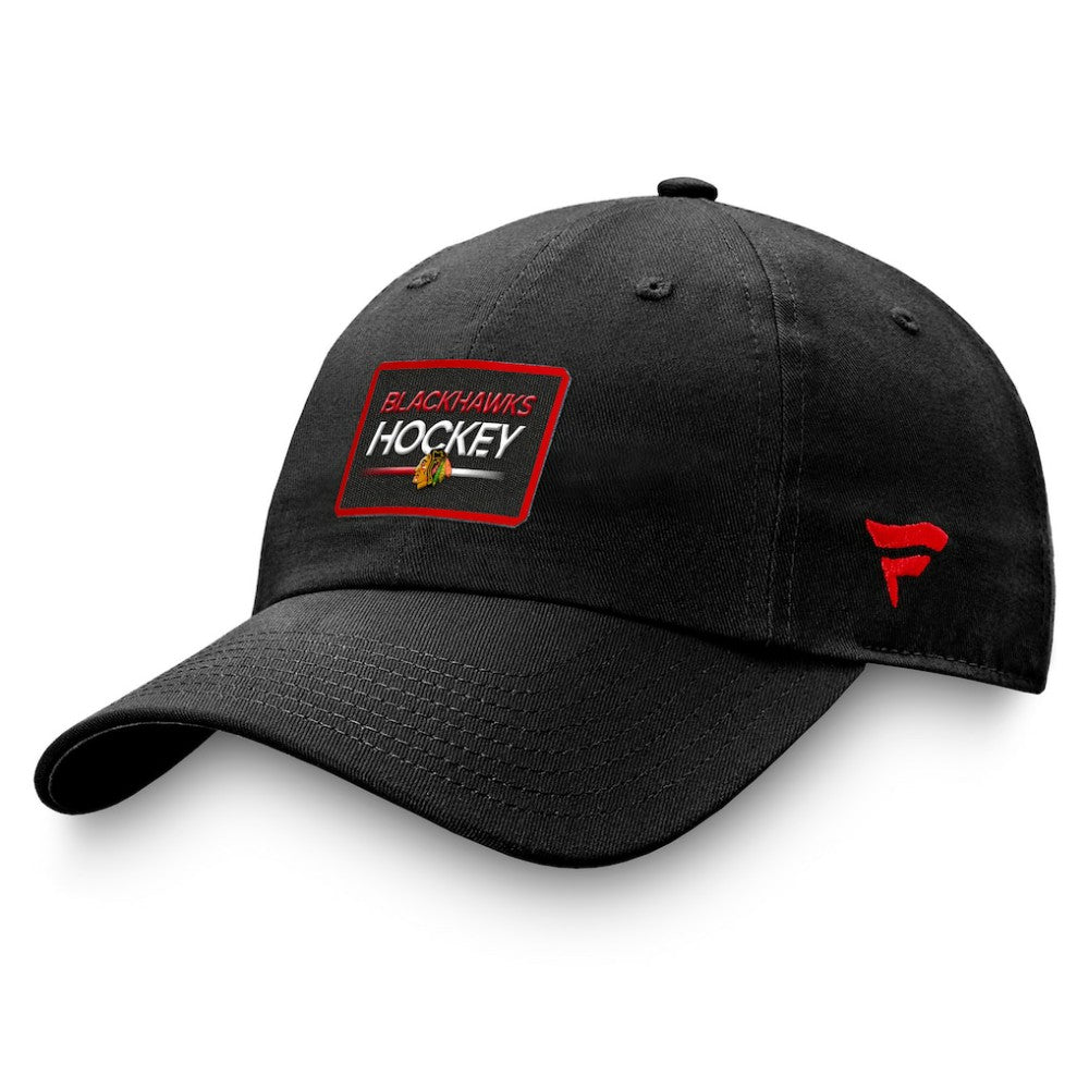 NHL Chicago Blackhawks Fanatics Authentic Pro Prime Adjustable Hat – Black