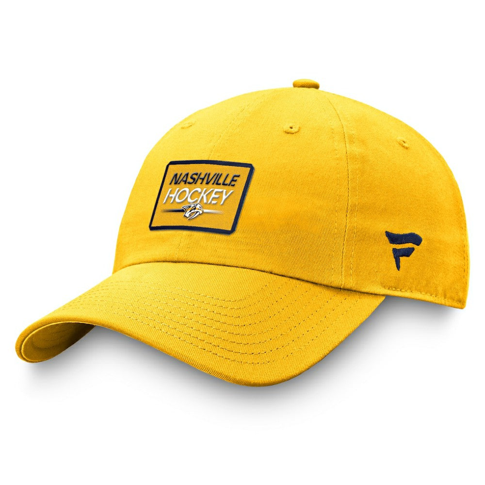 NHL Nashville Predators Fanatics Authentic Pro Prime Adjustable Hat – Gold