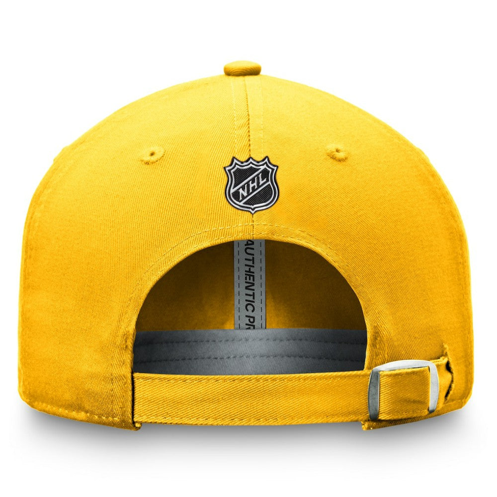 NHL Nashville Predators Fanatics Authentic Pro Prime Adjustable Hat – Gold