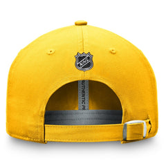 NHL Nashville Predators Fanatics Authentic Pro Prime Adjustable Hat – Gold
