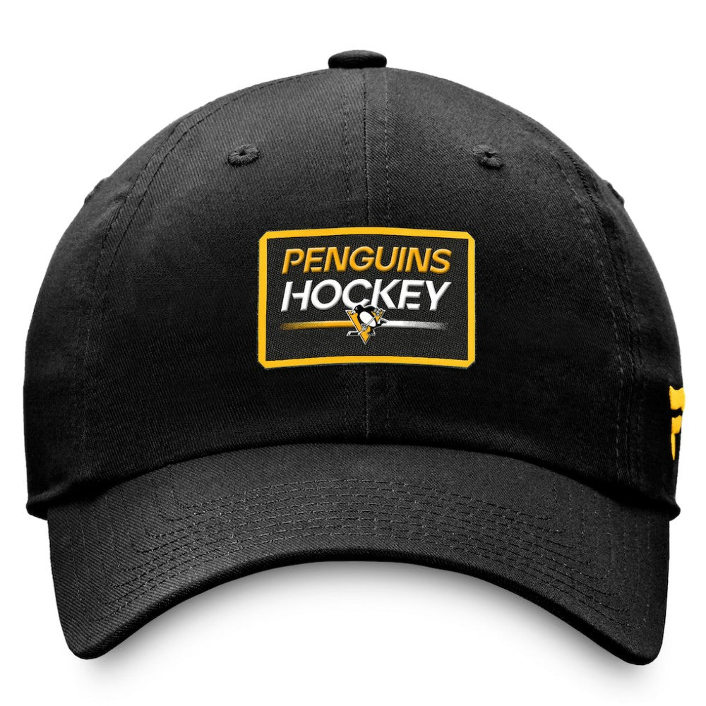 NHL Pittsburgh Penguins Fanatics Authentic Pro Prime Adjustable Hat – Black