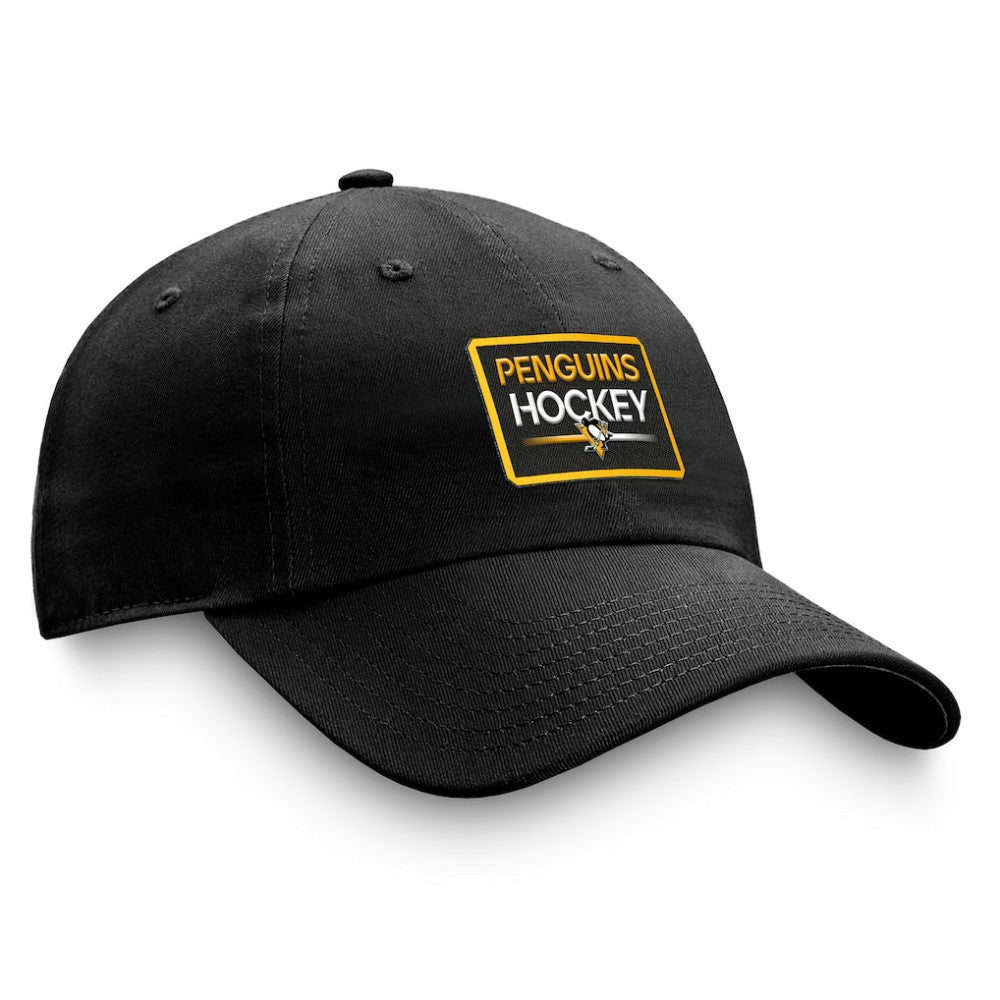 NHL Pittsburgh Penguins Fanatics Authentic Pro Prime Adjustable Hat – Black