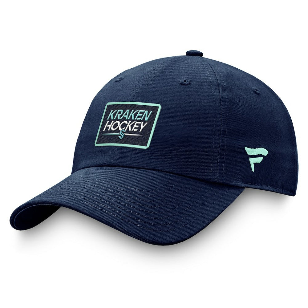 NHL Seattle Kraken Fanatics Authentic Pro Prime Adjustable Hat – Deep Sea Blue