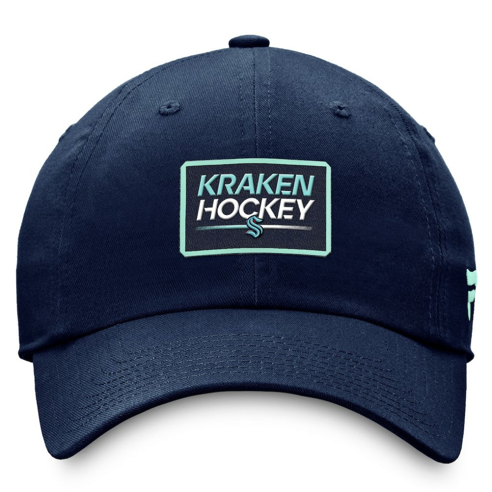 NHL Seattle Kraken Fanatics Authentic Pro Prime Adjustable Hat – Deep Sea Blue