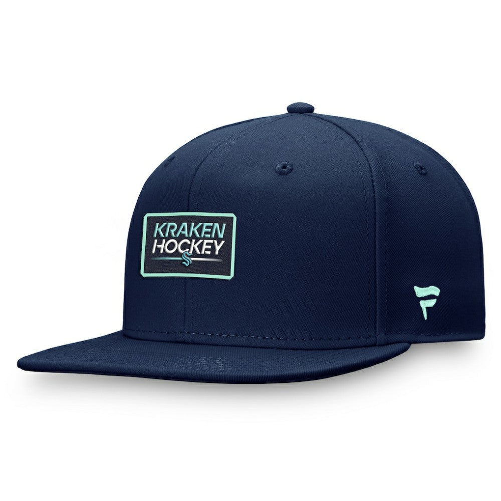 NHL Seattle Kraken Fanatics Authentic Pro Prime Snapback Hat – Deep Sea Blue