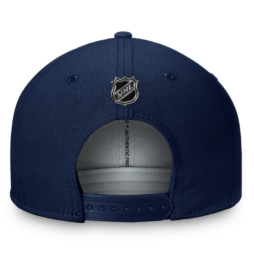 NHL Seattle Kraken Fanatics Authentic Pro Prime Snapback Hat – Deep Sea Blue